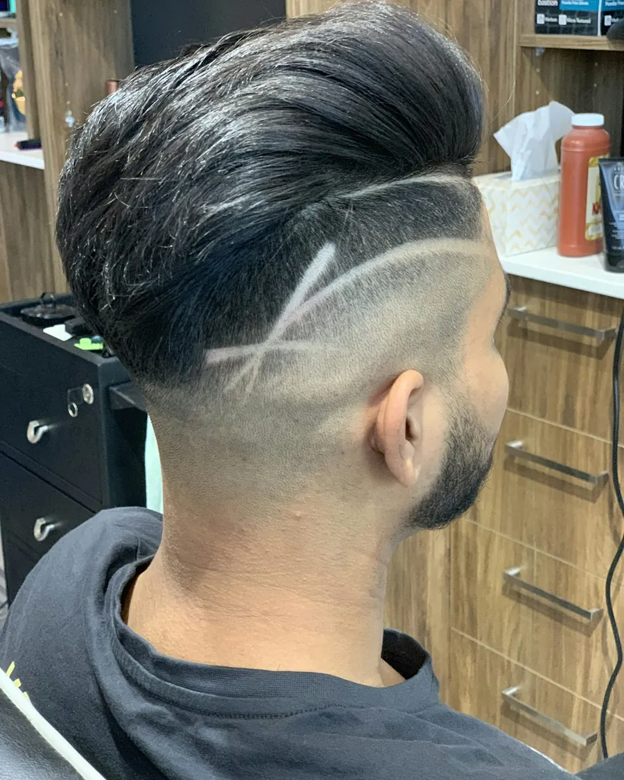 Corte feito na barbearia