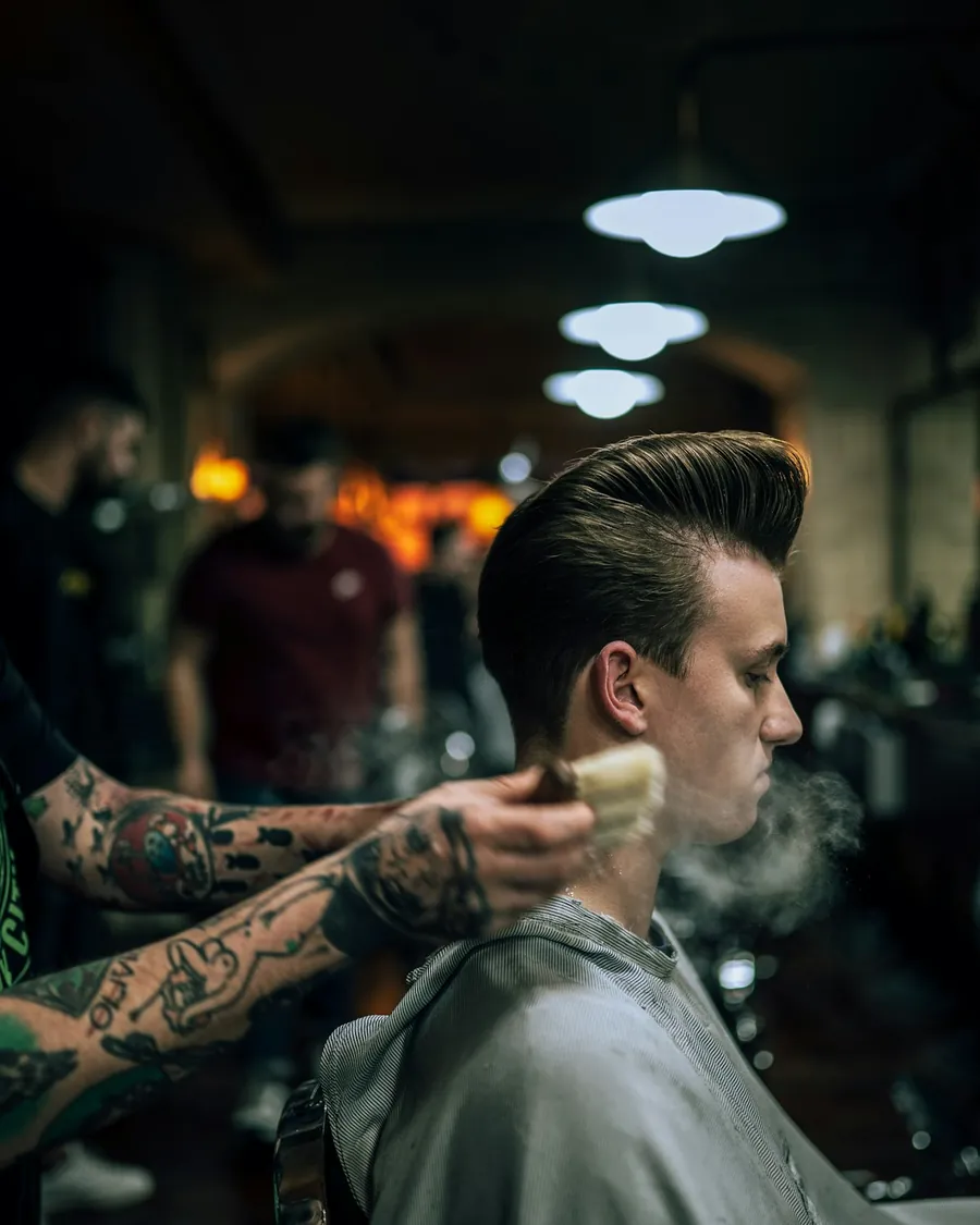 Corte feito na barbearia